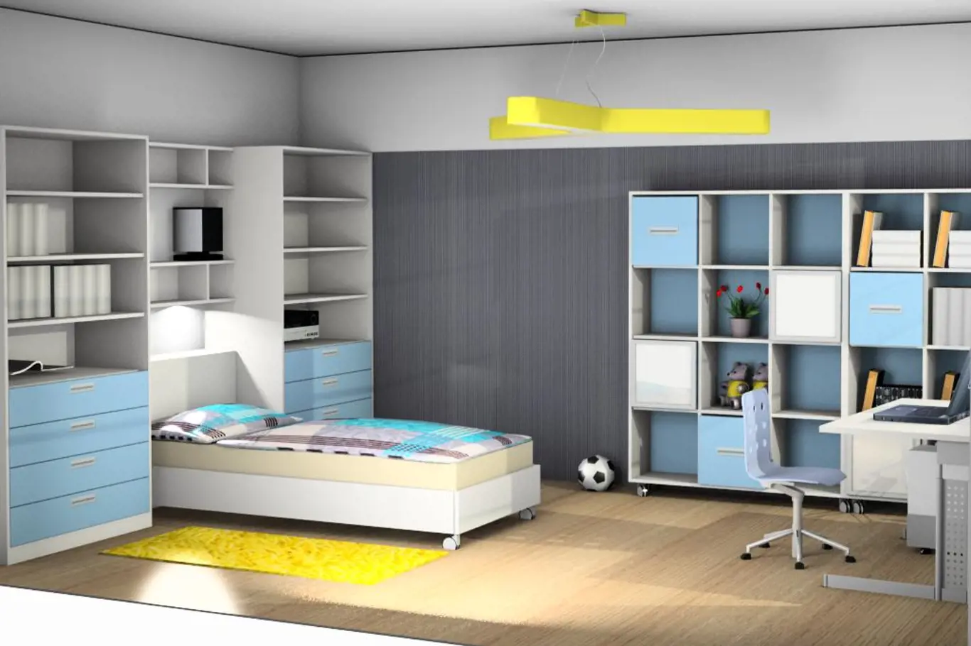 3D návrh dětského pokojíku 1