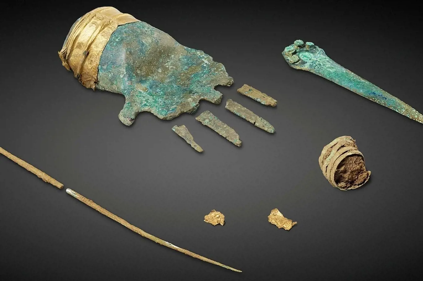 Bronzová ruka nalezená u Bielského jezera