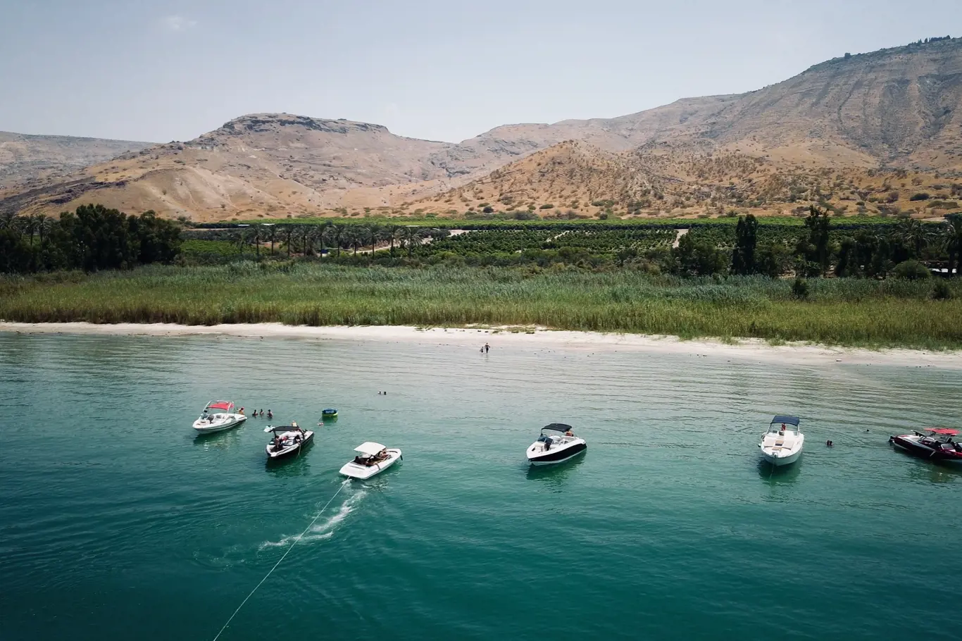 Galilejské jezero v Izraeli