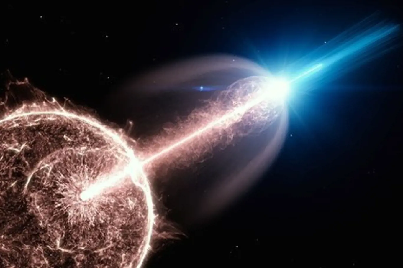 Astronomové zachytili silný záblesk gama záření.