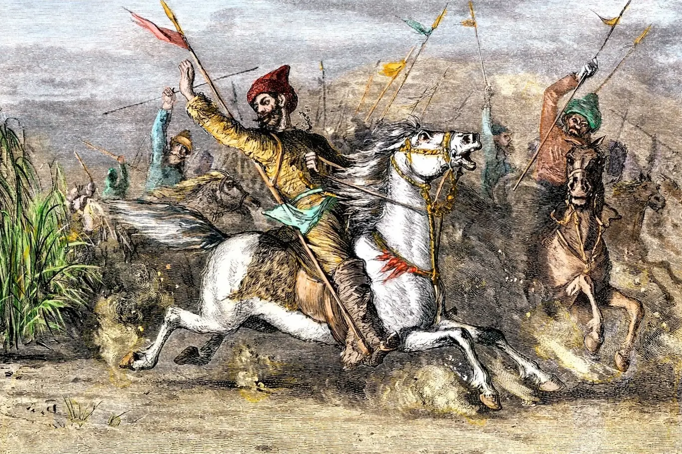 Čingischán při válečném tažení