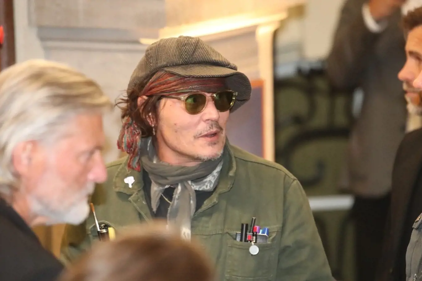 Johnny Depp dorazil do Varů. 