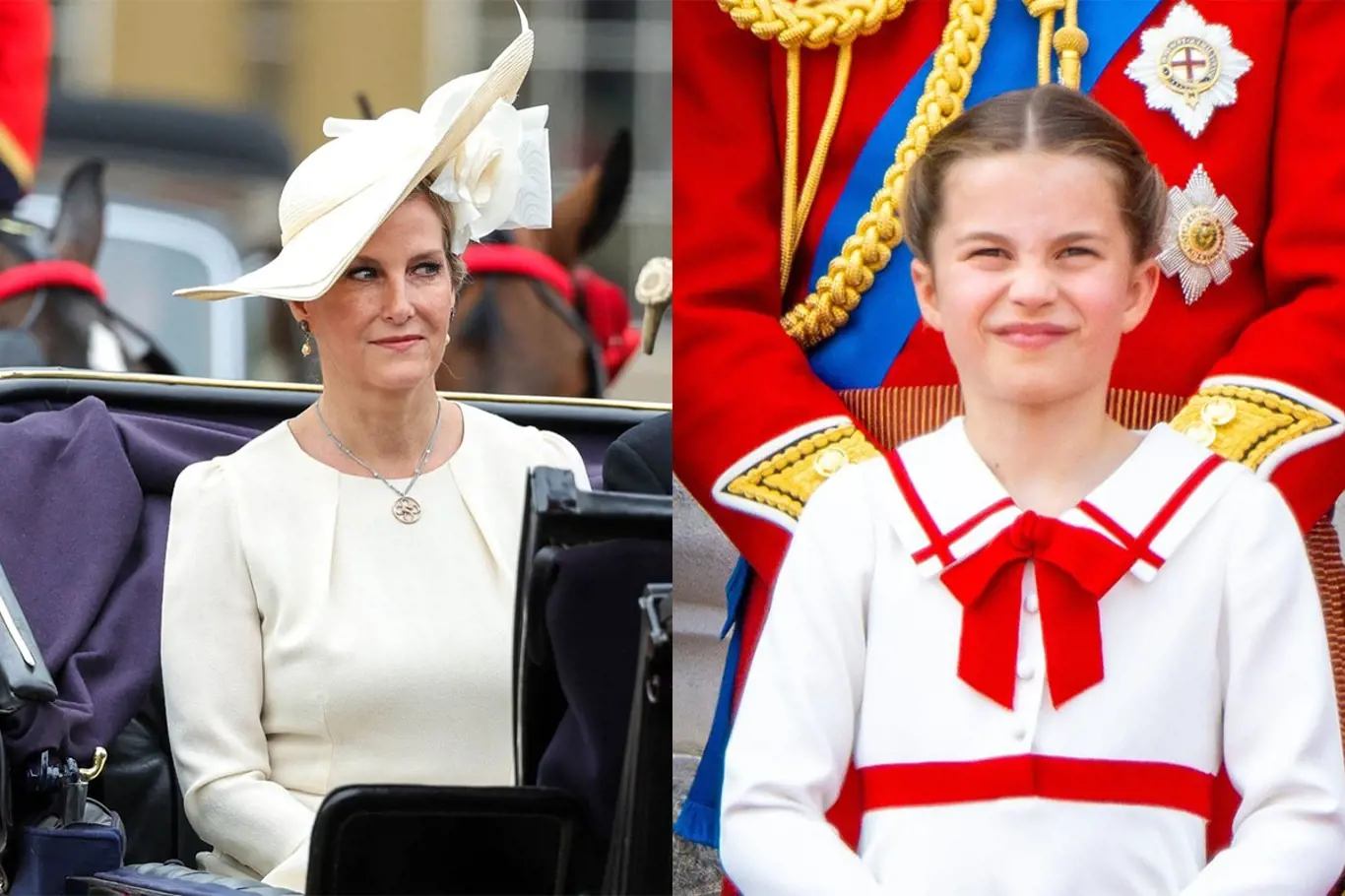 Vévodkyně z Edinburghu a princezna Charlotte.