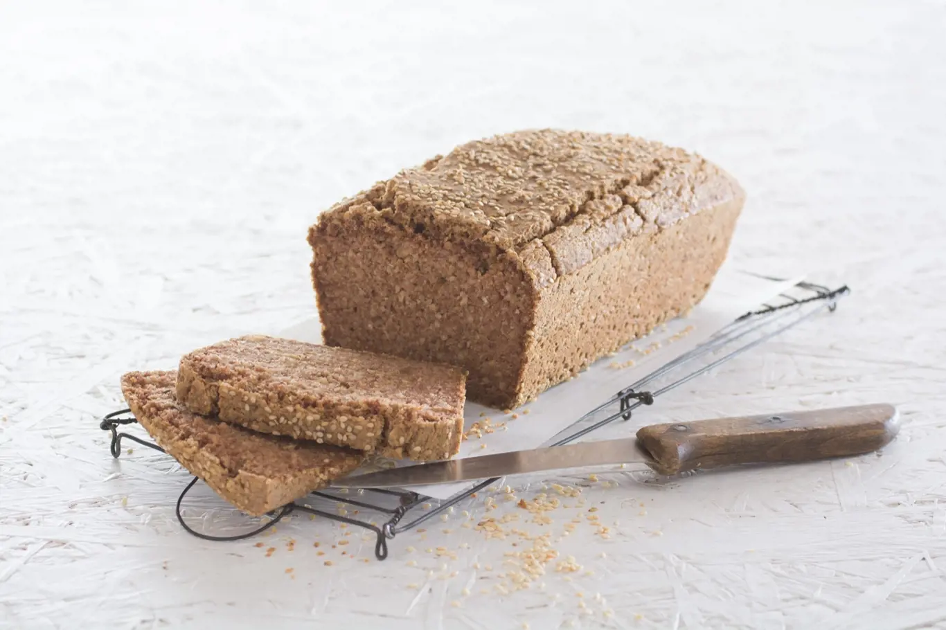 Chléb z pohanky a rýže je vhodný pro bezlepkovou dietu.