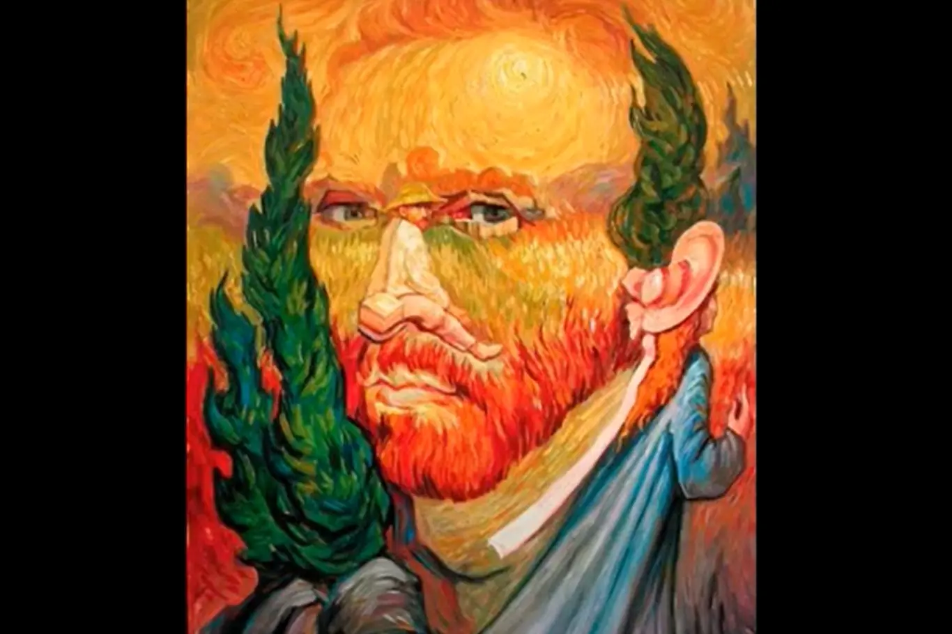 Chcete zjistit, jak se chováte v lásce? Zadívejte se na chvíli do tváře Vincenta van Gogha od Olega Shuplyaka.