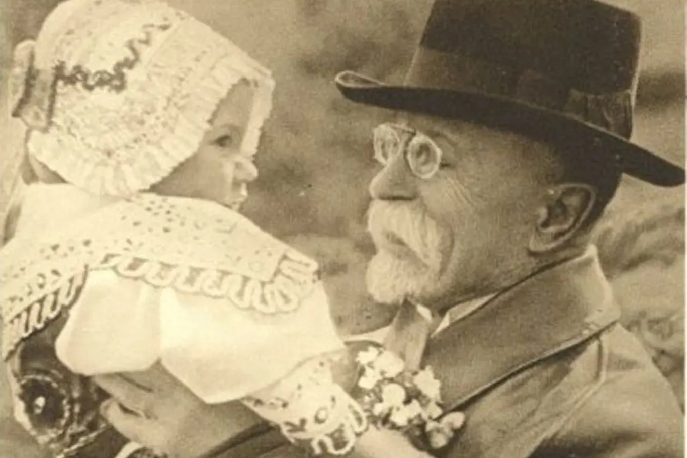 Prezident Masaryk s Evou Neugebauerovou