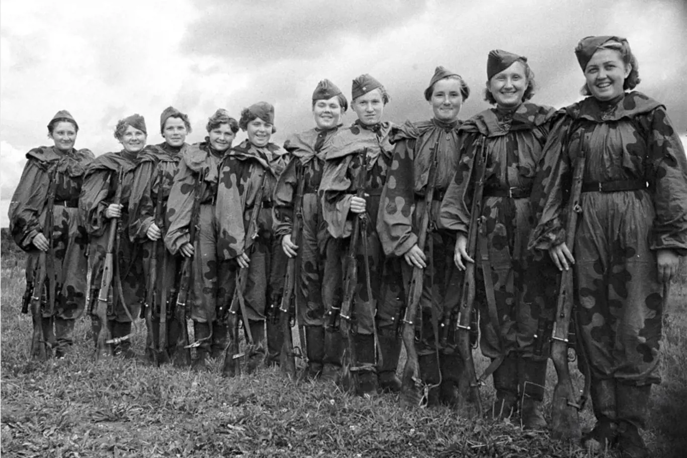 Ženy v sovětské armádě hrály významnou roli.