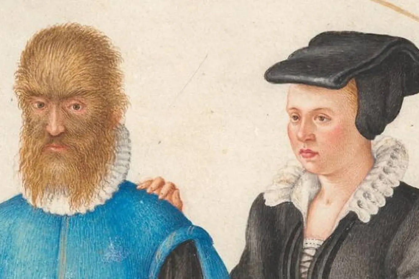 Petrus Gonsalvus a manželka Catherine