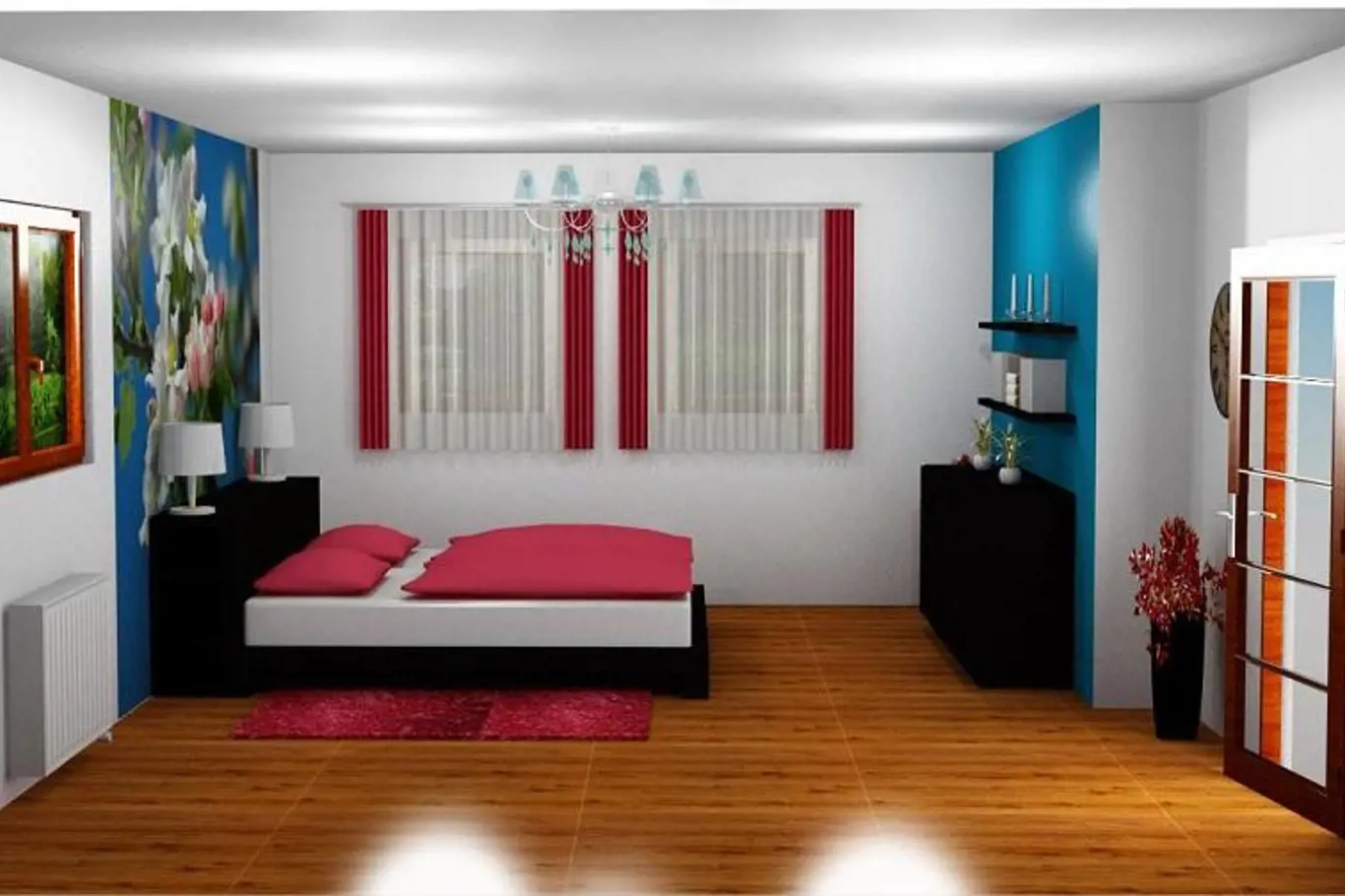 3D návrh na přání: Útulná ložnice