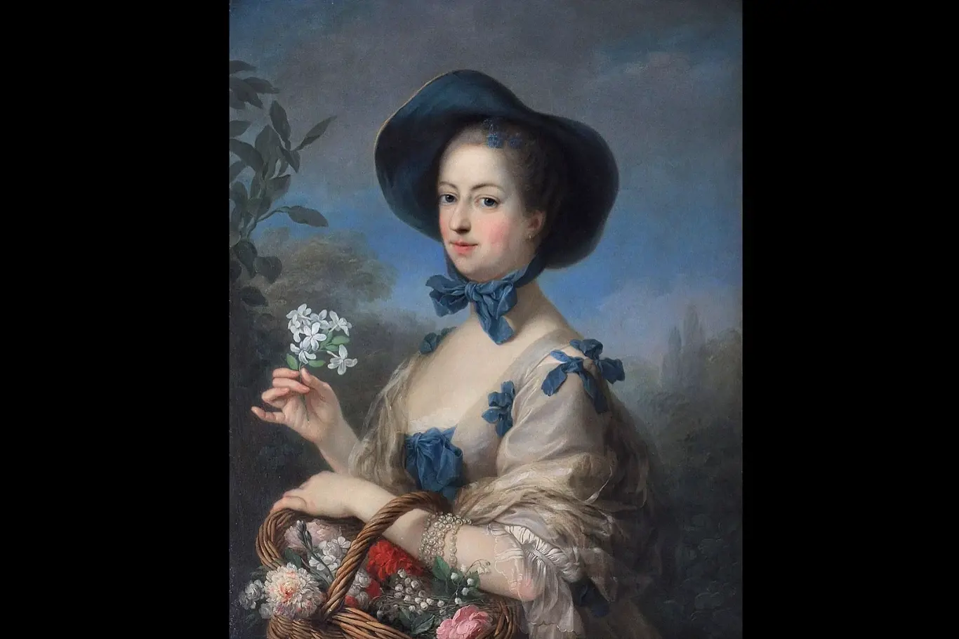Madame de Pompadour ve ztvárnění Charlese André Van Loo