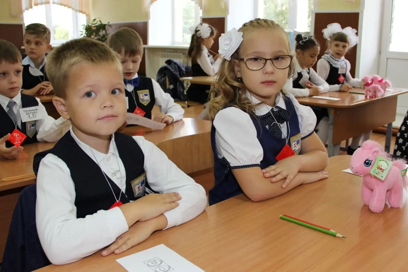 Školáci v Moskvě
