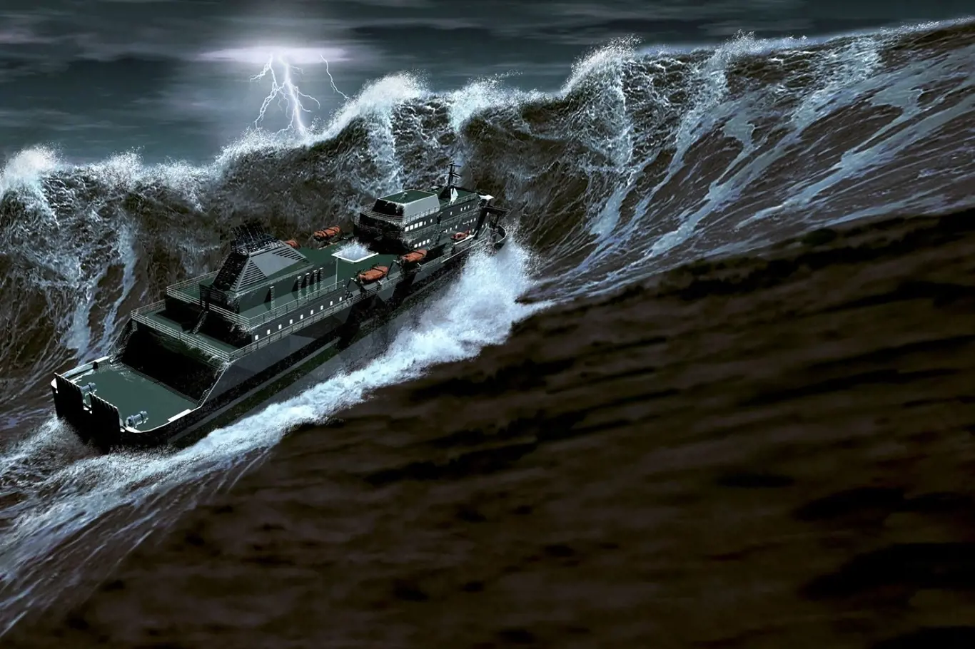 Extrémní bouřková vlna – počítačová simulace