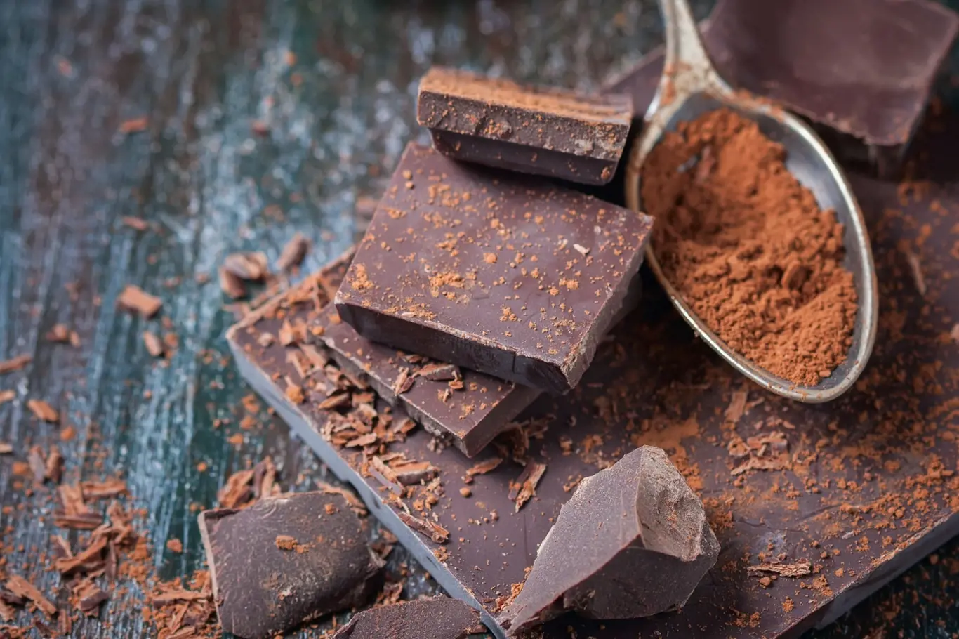Kvalitní hořká čokoláda s vysokým obsahem kakaa je bohatá na antioxidanty.