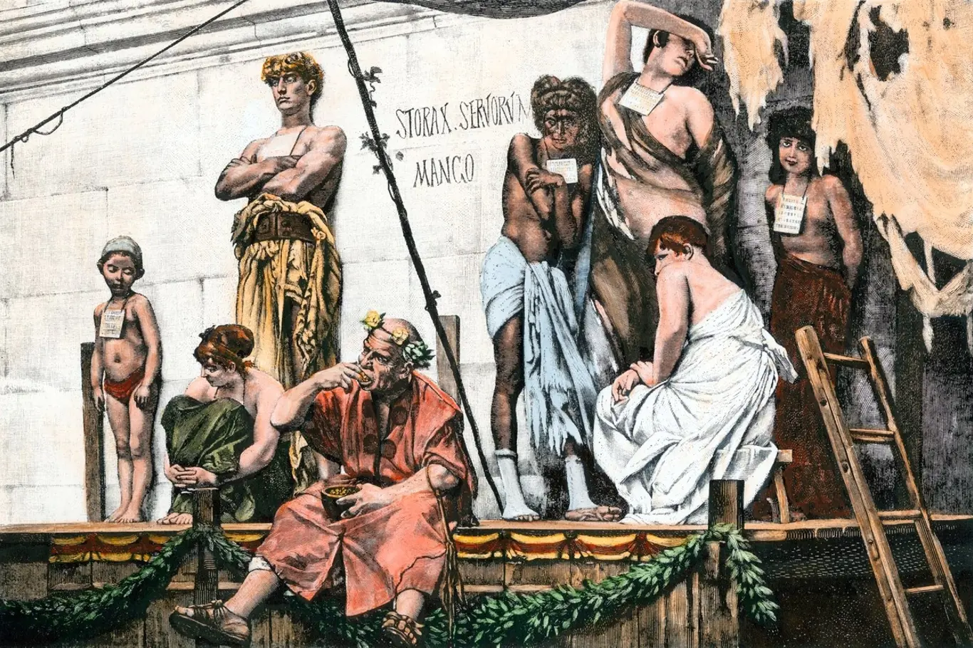 Trh s otroky ve starém Římě