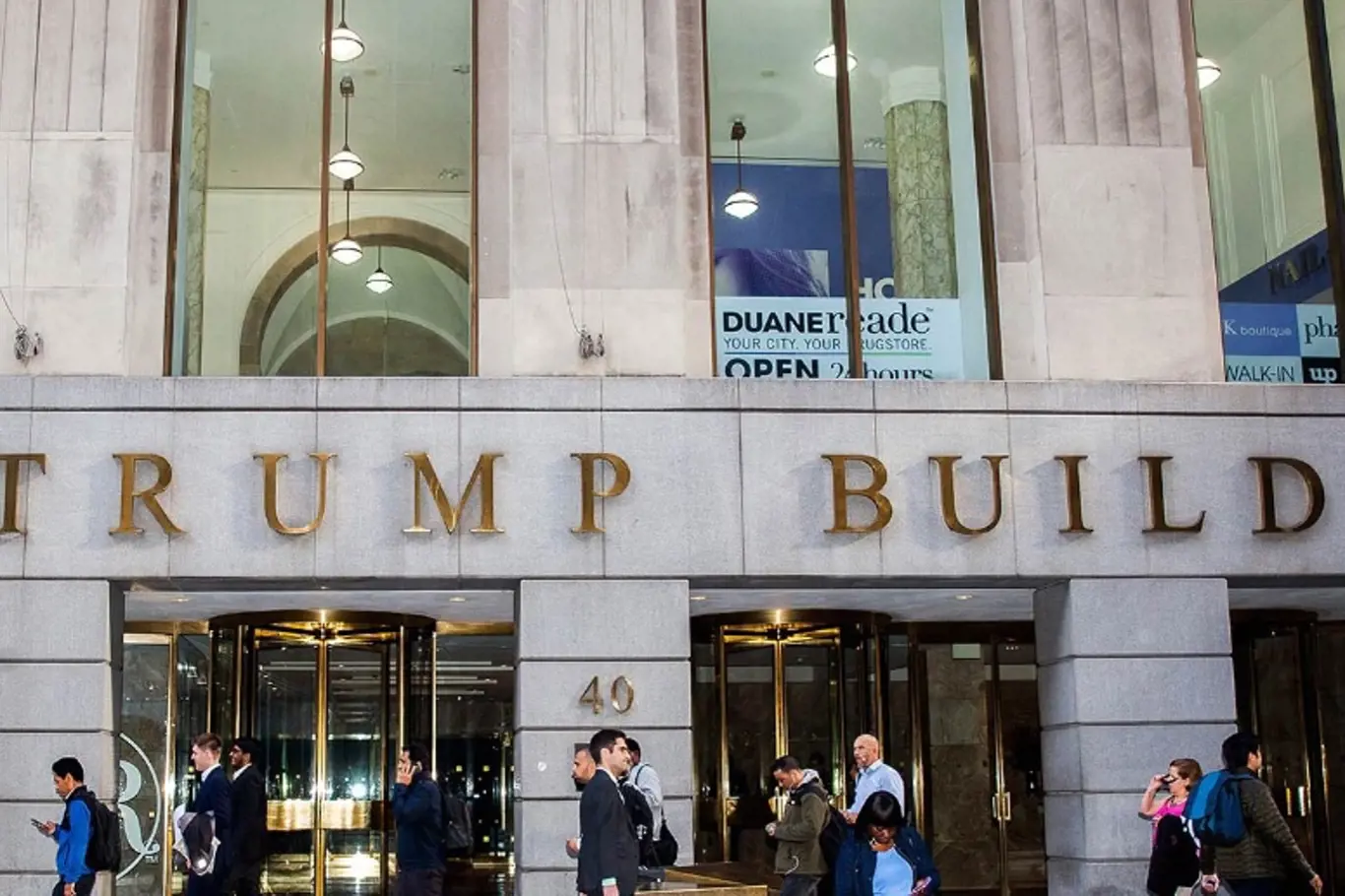The Trump Building sídlí na prestižní adrese 40 Wall Street.