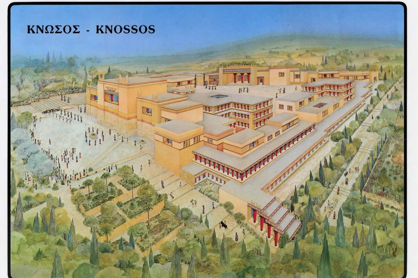 Rekonstrukce paláce v Knóssu