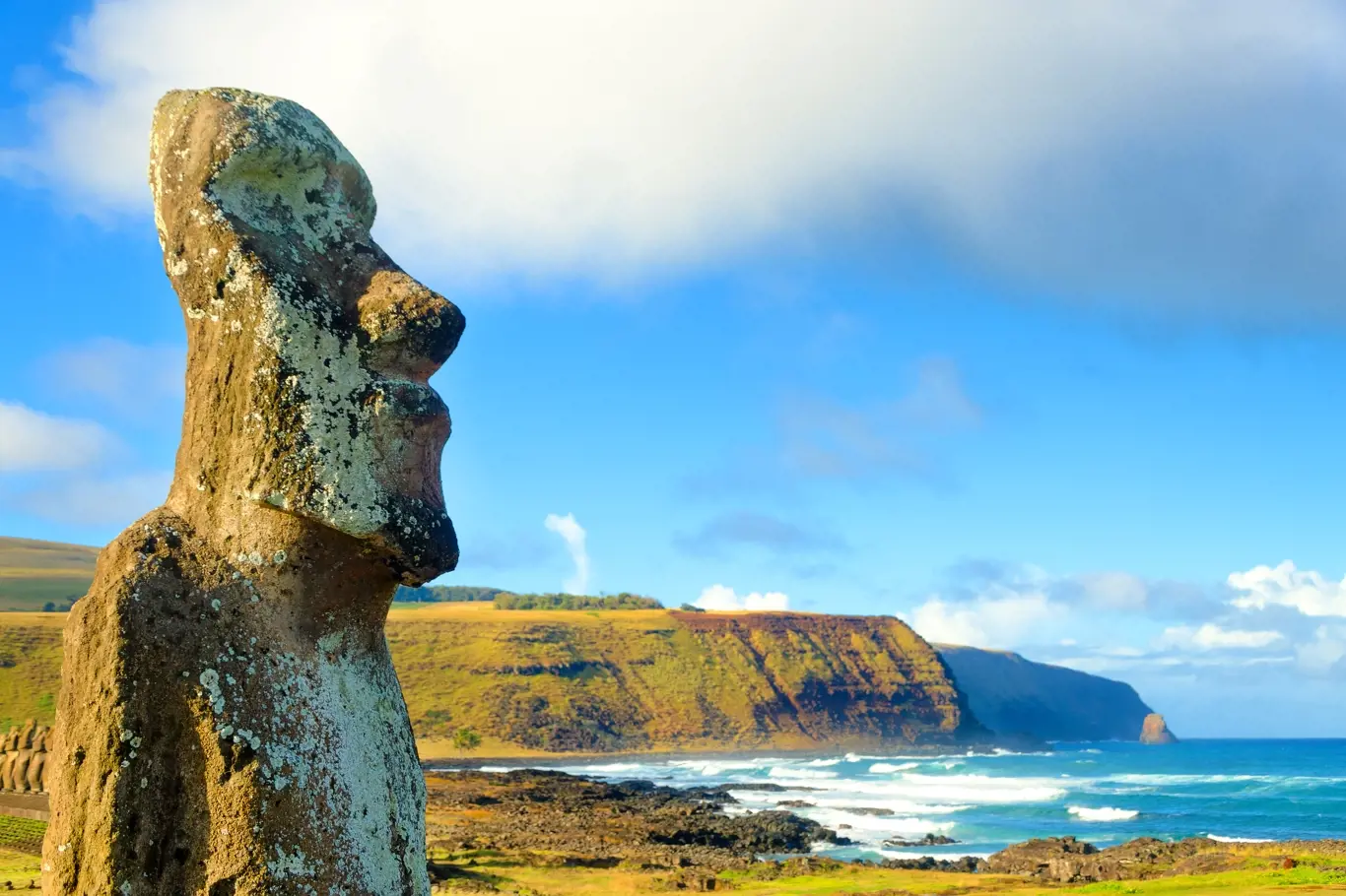 Sochy moai jsou chloubou Velikonočního ostrova.