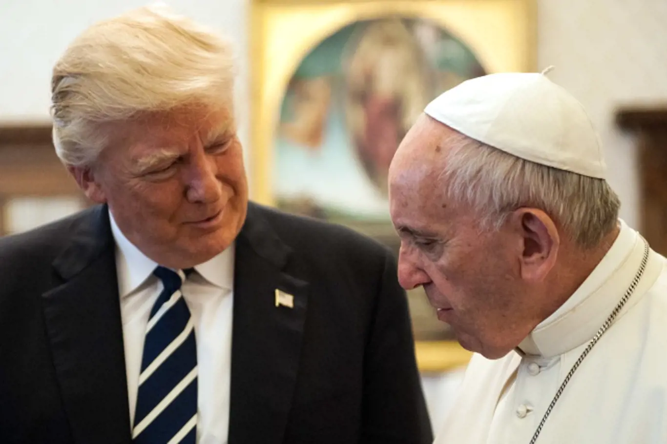 Donald Trump s papežem Františkem ve Vatikánu