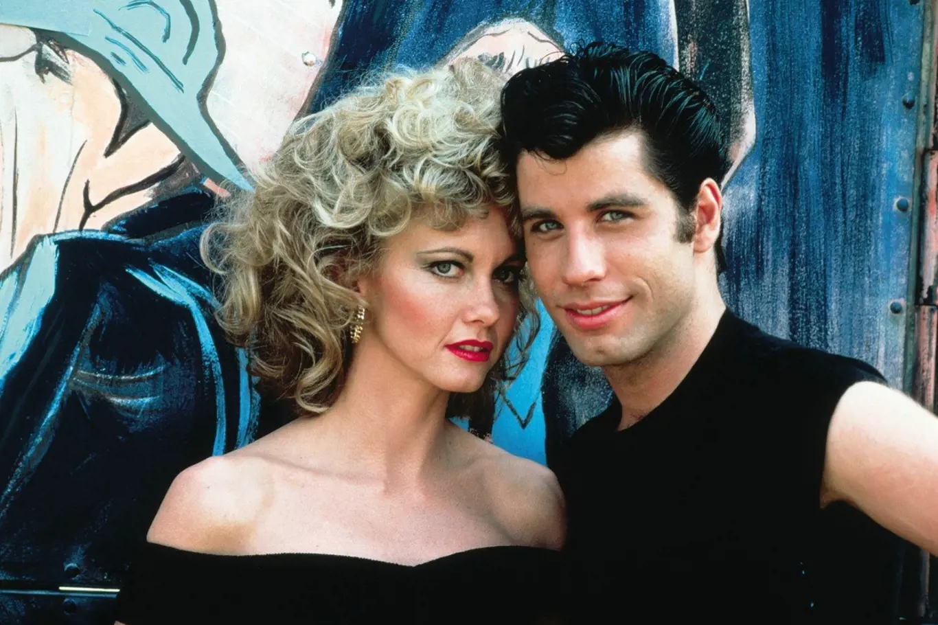 Slavná dvojice z muzikálu Pomáda John Travolta a Olivia Newton-Johnová