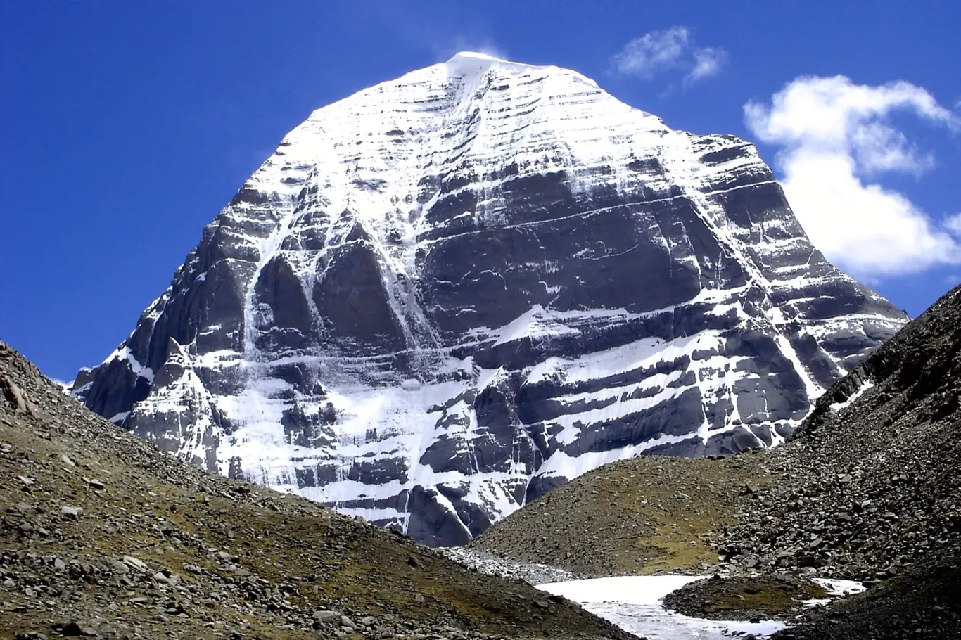 Severní stěna hory Kailash.