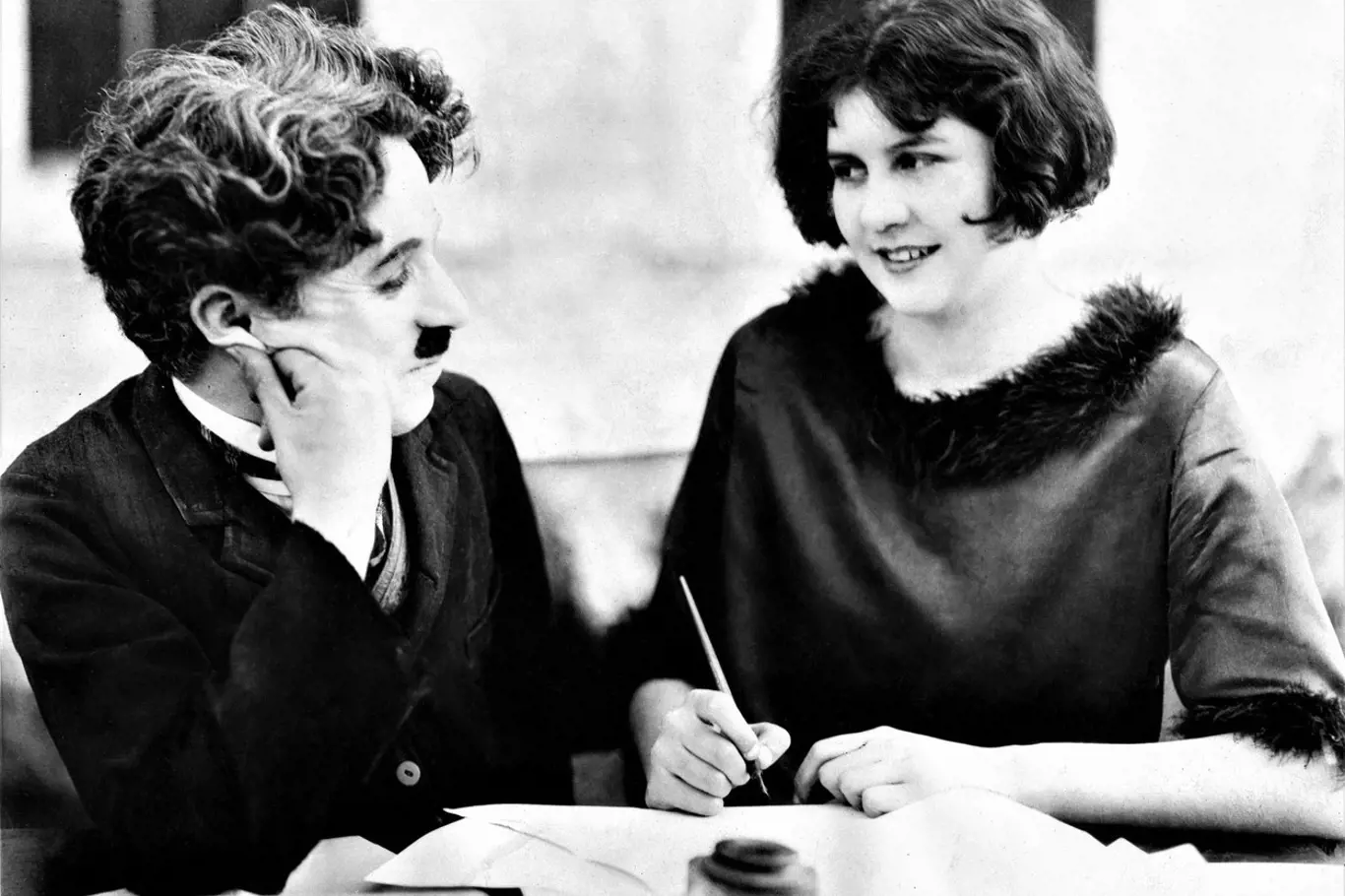 Charlie Chaplin s druhou manželkou Litou Grey