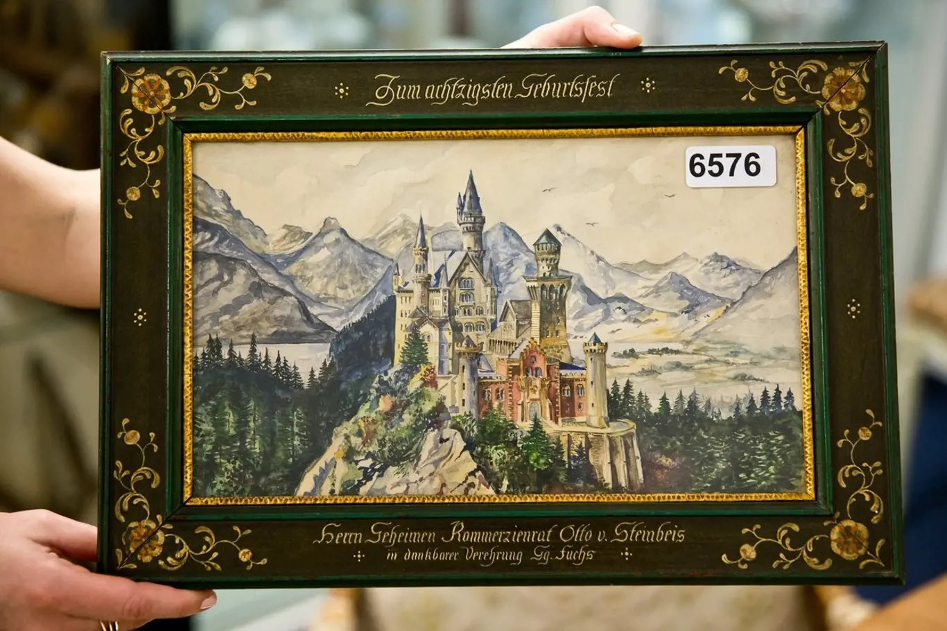 Hitlerův akvarel dražený v aukci v roce 2015
