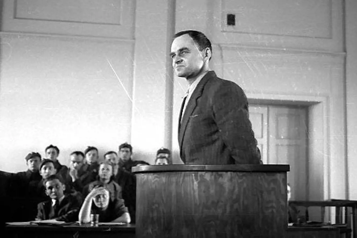 Witold Pilecki u soudu v roce 1948