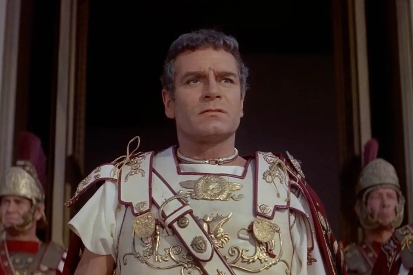 Laurence Olivier jako Crassus ve snímku Spartakus z roku 1960