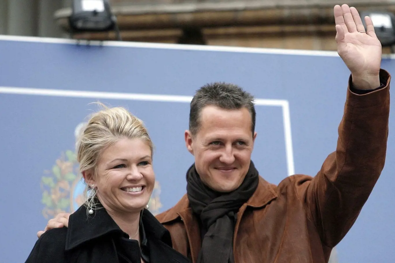 Michael Schumacher s manželkou Corrinou.
