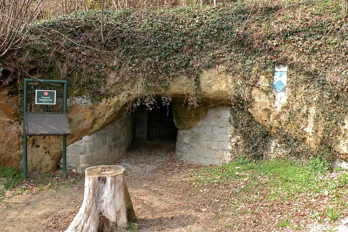 Erdstall, jeden z tunelů v Rakousku