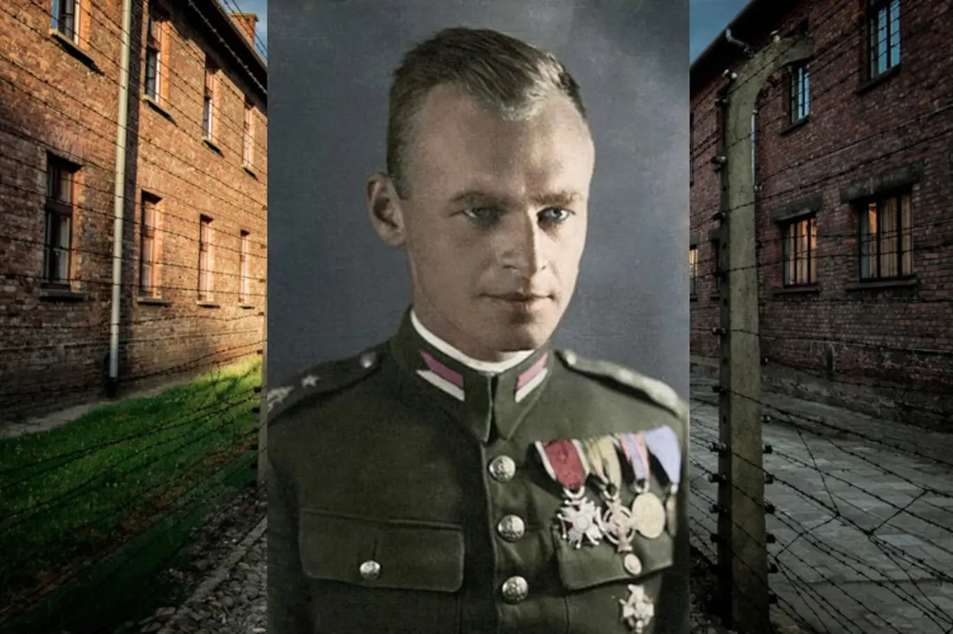 Witold Pilecki (kolorovaná fotografie - T.Bór Komorowski)