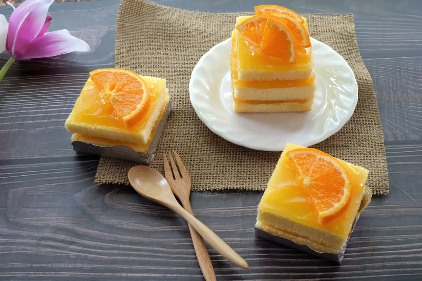 mandarinka dort řezy