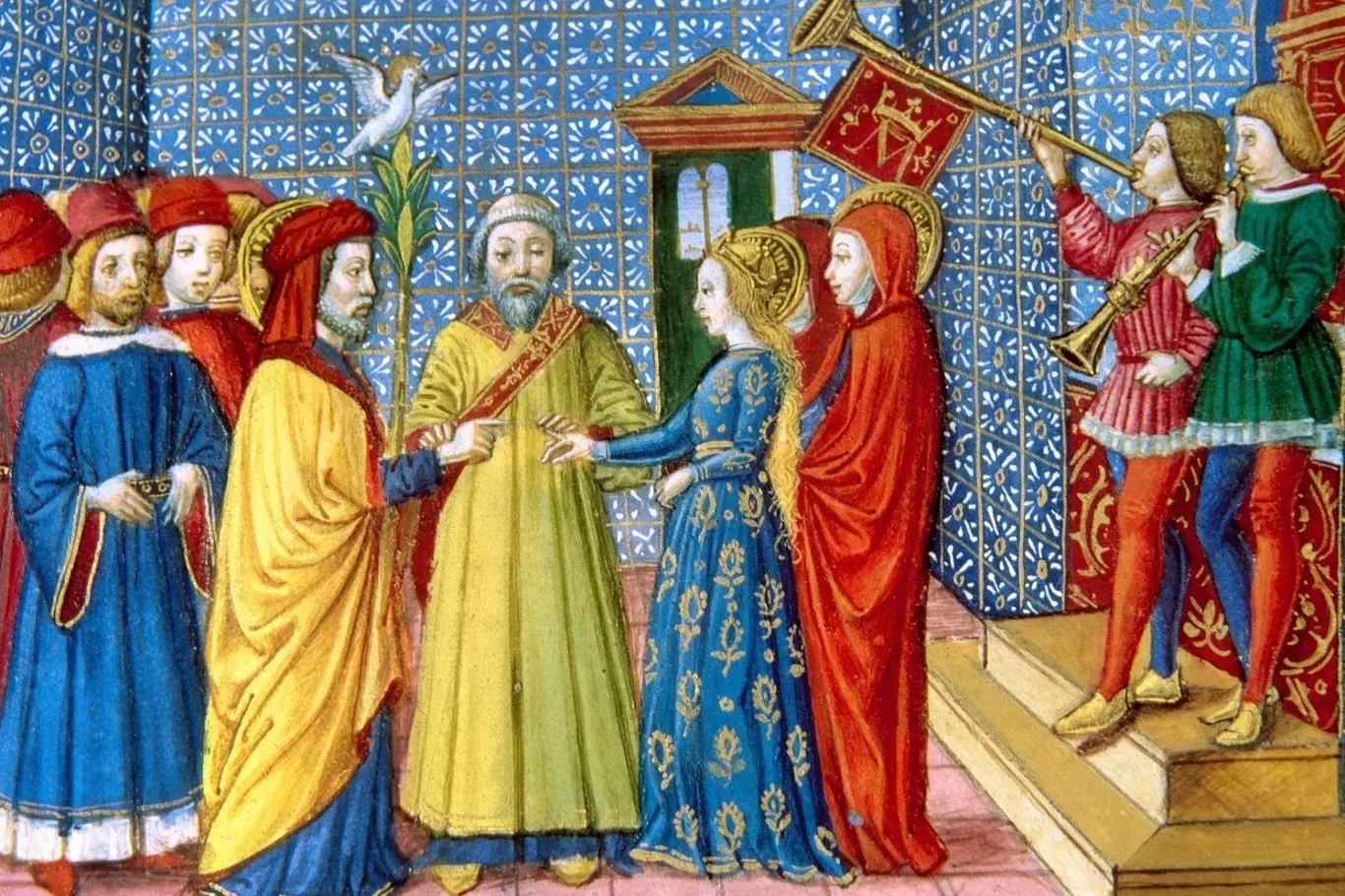 Církevní svatební obřady se rozšířily až ve 13. století.