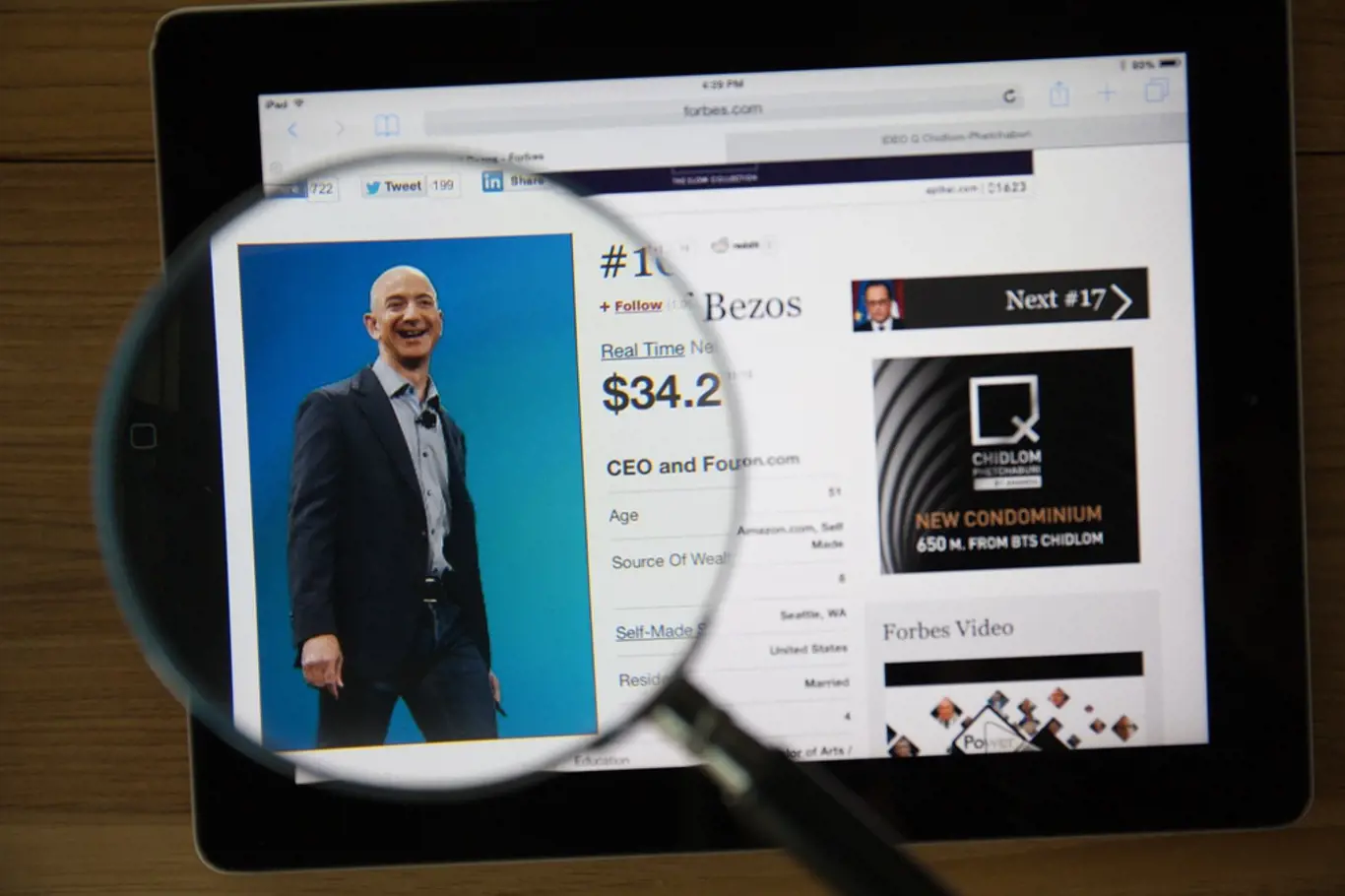 Zakladatel Amazon.com Jeff Bezos se stal třetím nejbohatším mužem světa