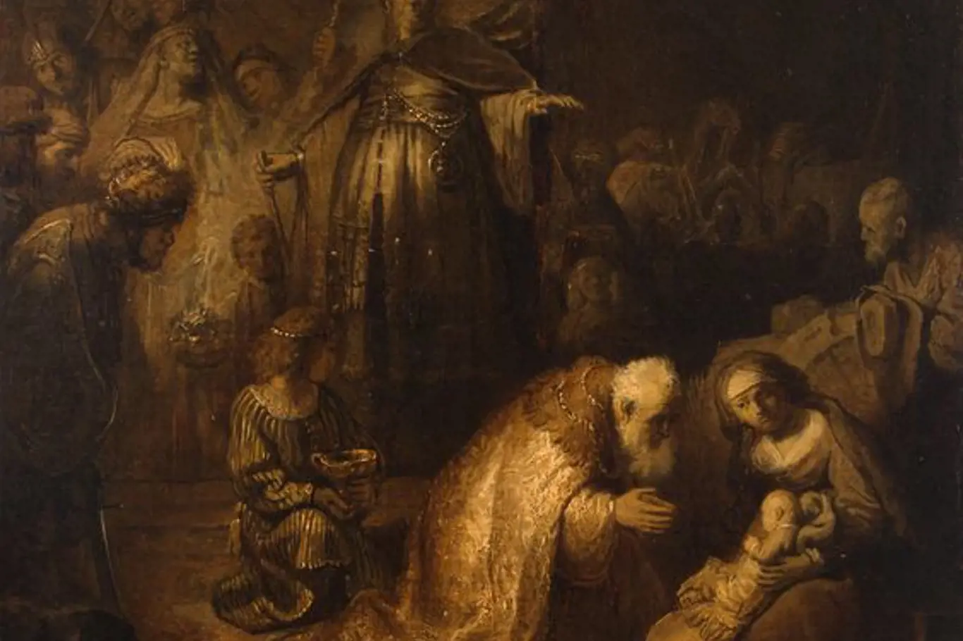 Rembrandtovo "Klanění tří králů"