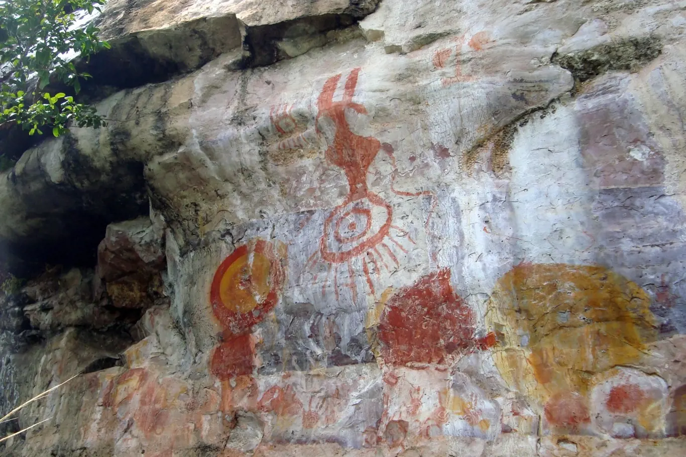 Jeskynní malba v Brazílii, ilustrační foto.