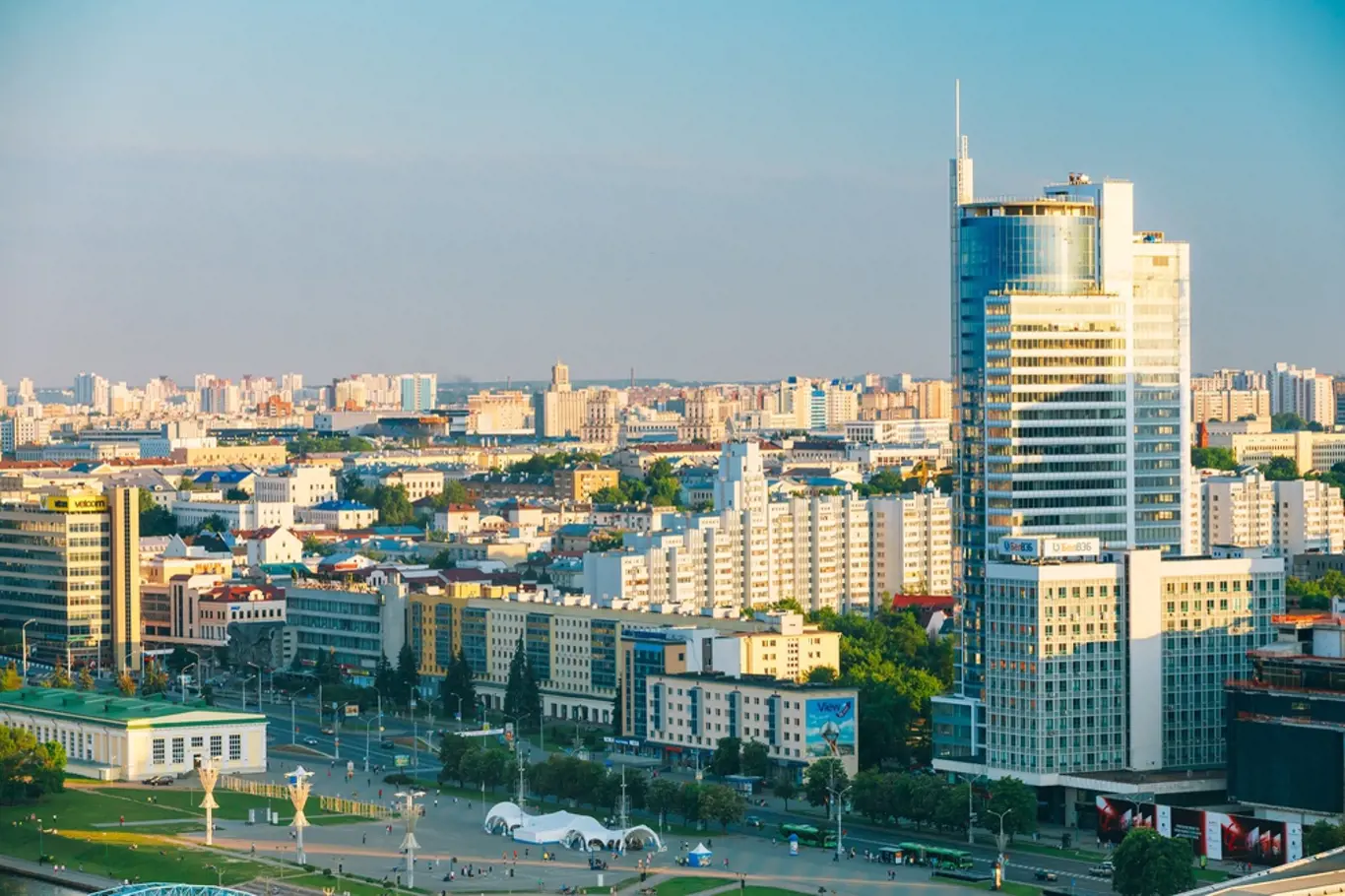 Běloruské hlavní město Minsk.