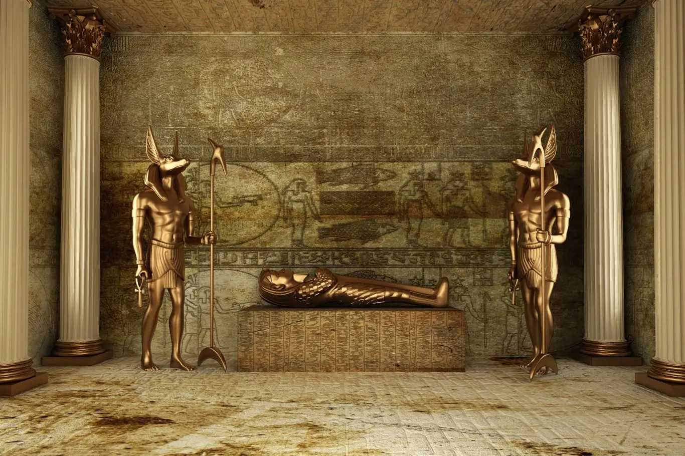 Egyptská hrobka.