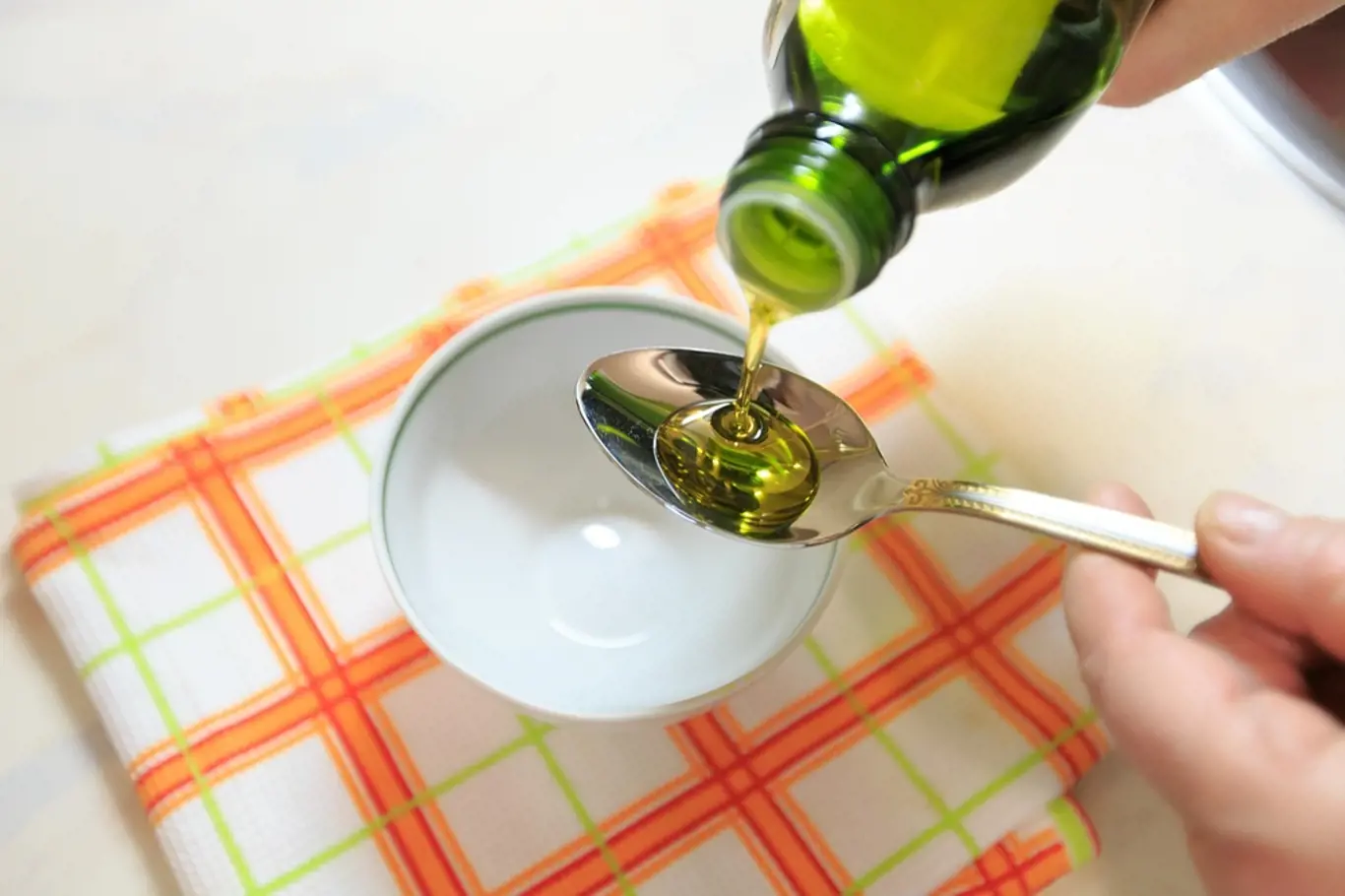 olivový olej lžička
