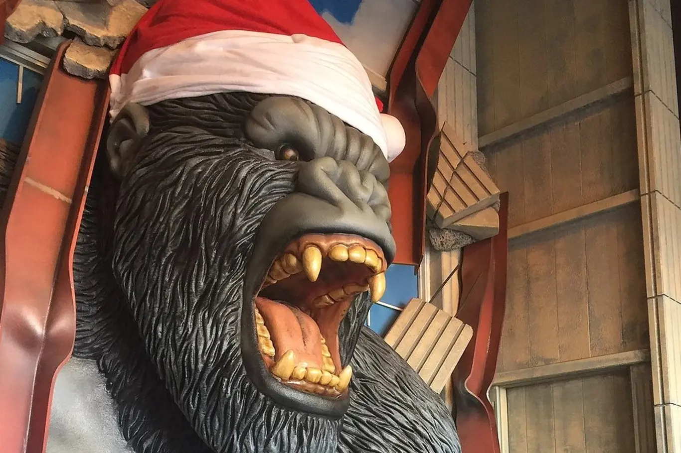 King Kong v hollywoodském voskovém muzeu v Bransonu