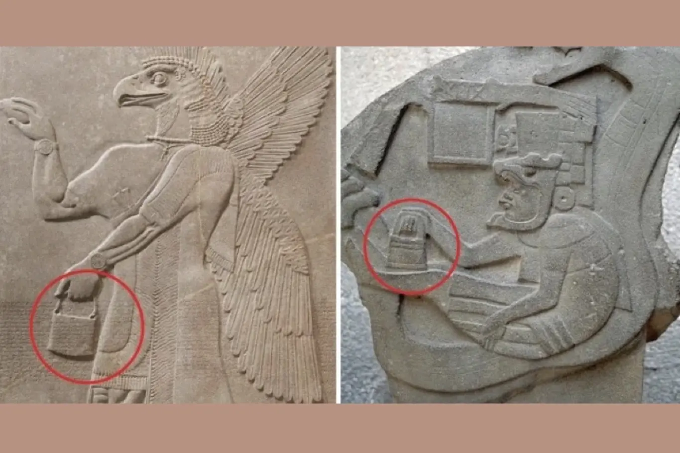 Podivné kabelky se objevují v rukou bohů nejrůznějších kultur světa