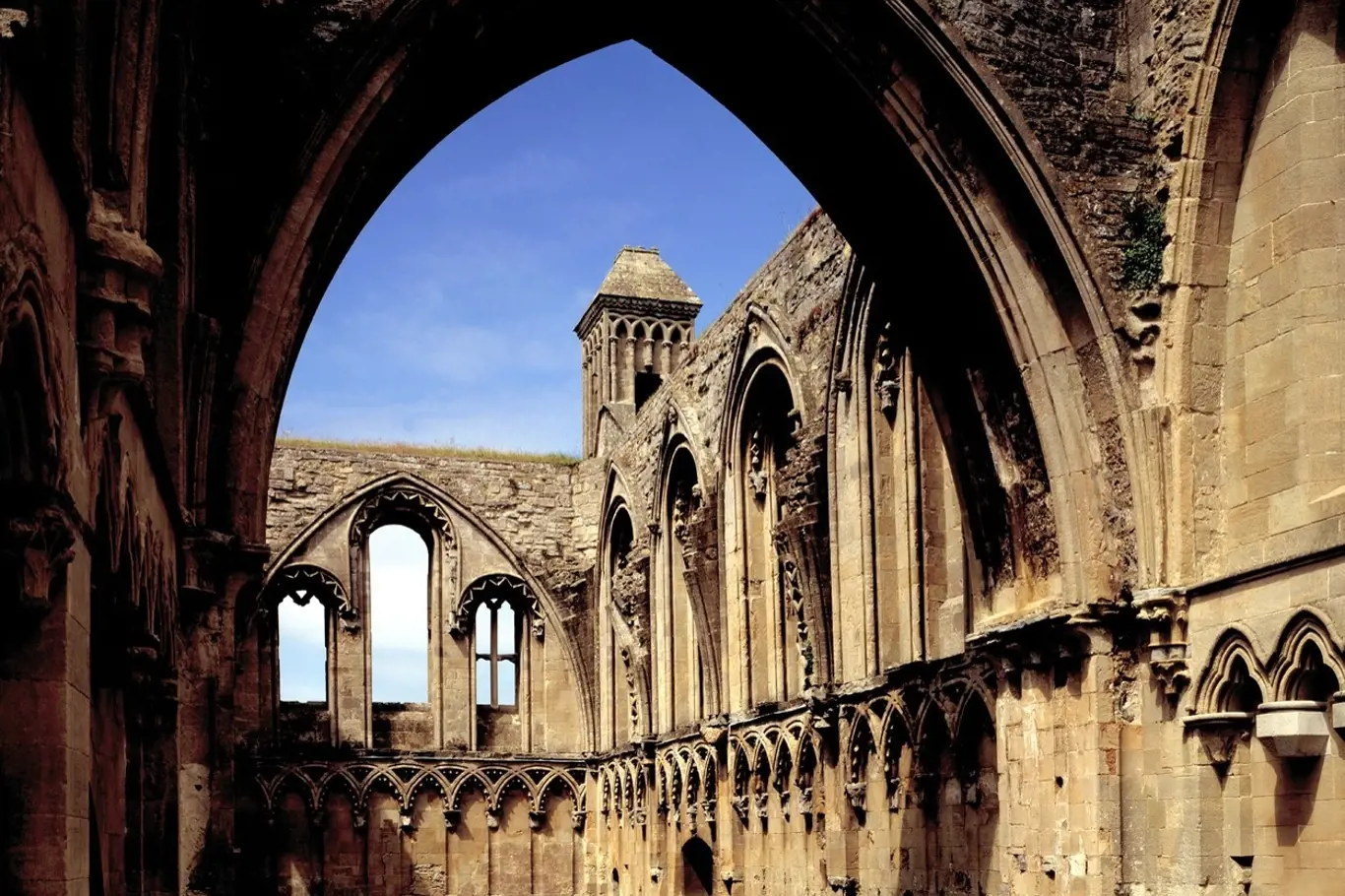 Pozůstatky kláštera v Glastonbury