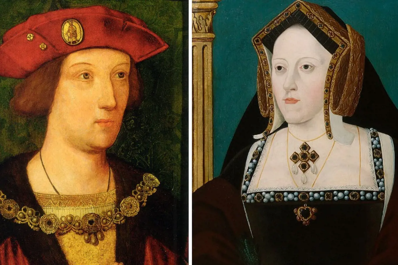 Kateřina Aragonská a její první manžel Artur Tudor