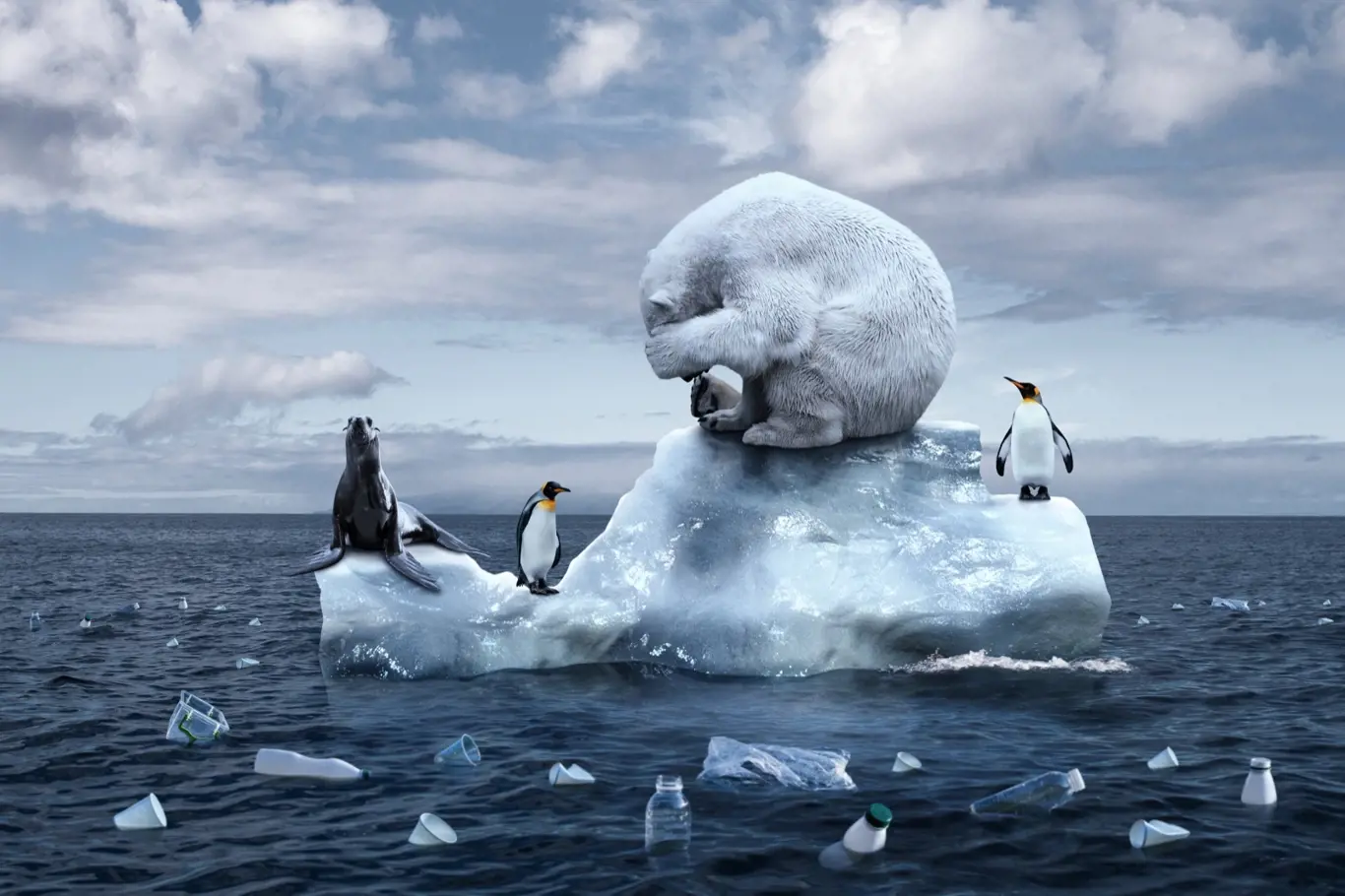 Ilustrační foto zobrazující tání ledovců