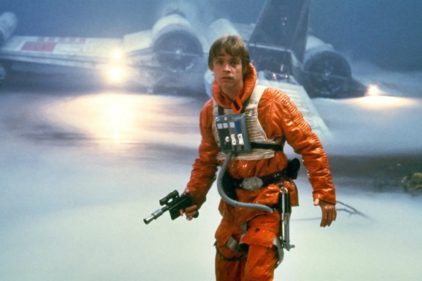 Mark jako Luke Skywalker ve filmu Impérium vrací úder. 