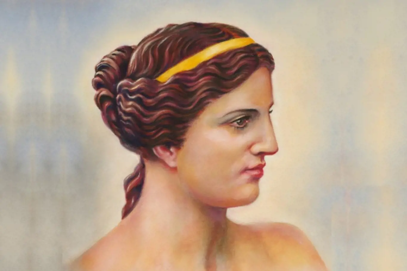 Ideálem řecké krásy byl souměrný obličej a zaoblené tvary.