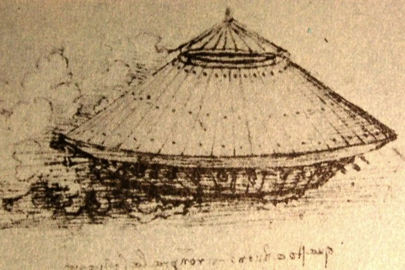 Kresba prvního obrněného vozidla od da Vinciho.