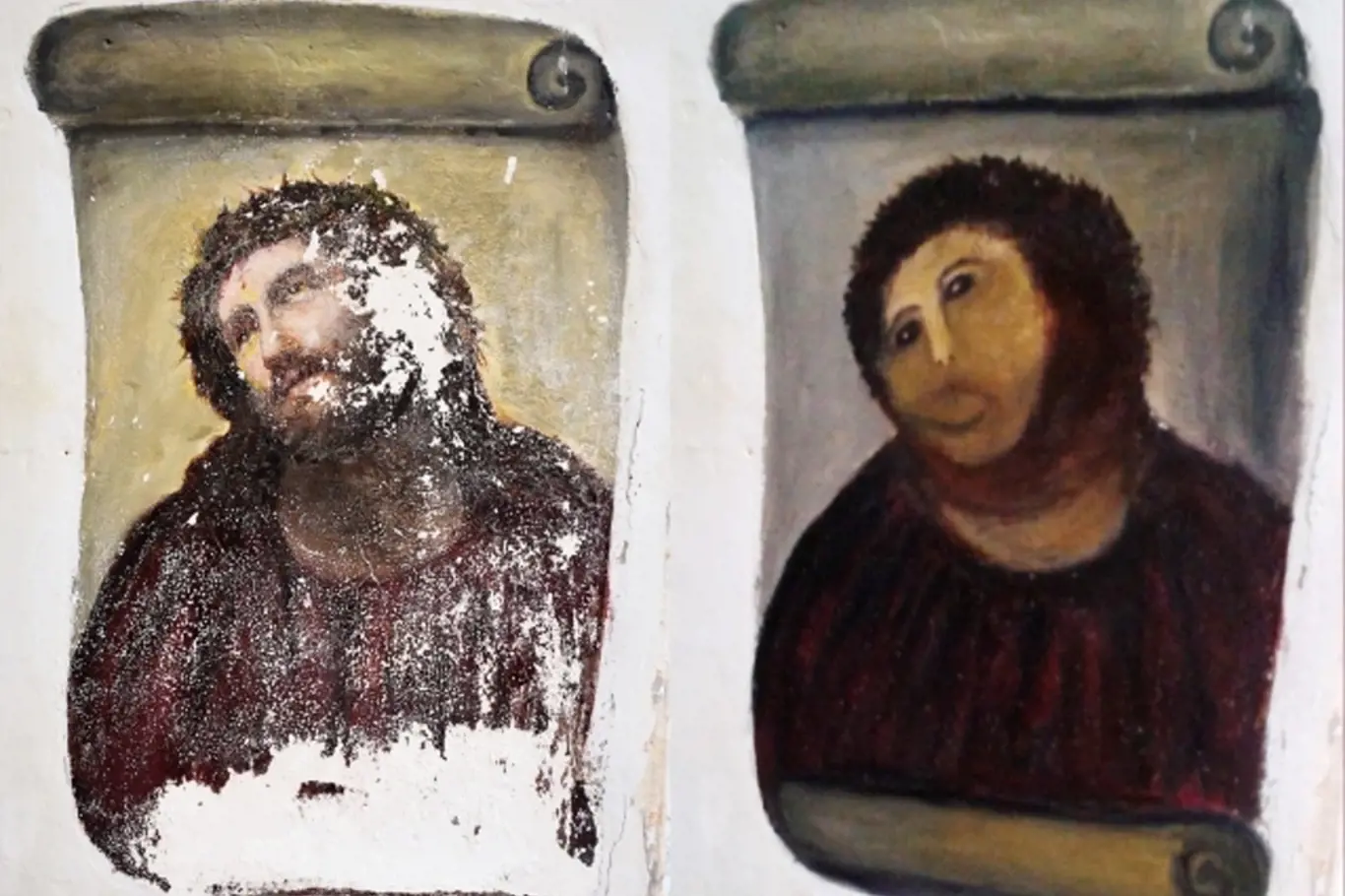 Postarší věřící šokovala španělské kulturní činitele, když se na vlastní pěst chopila restaurátorského štětce, aby „opravila“ fresku Ježíše Krista. 
