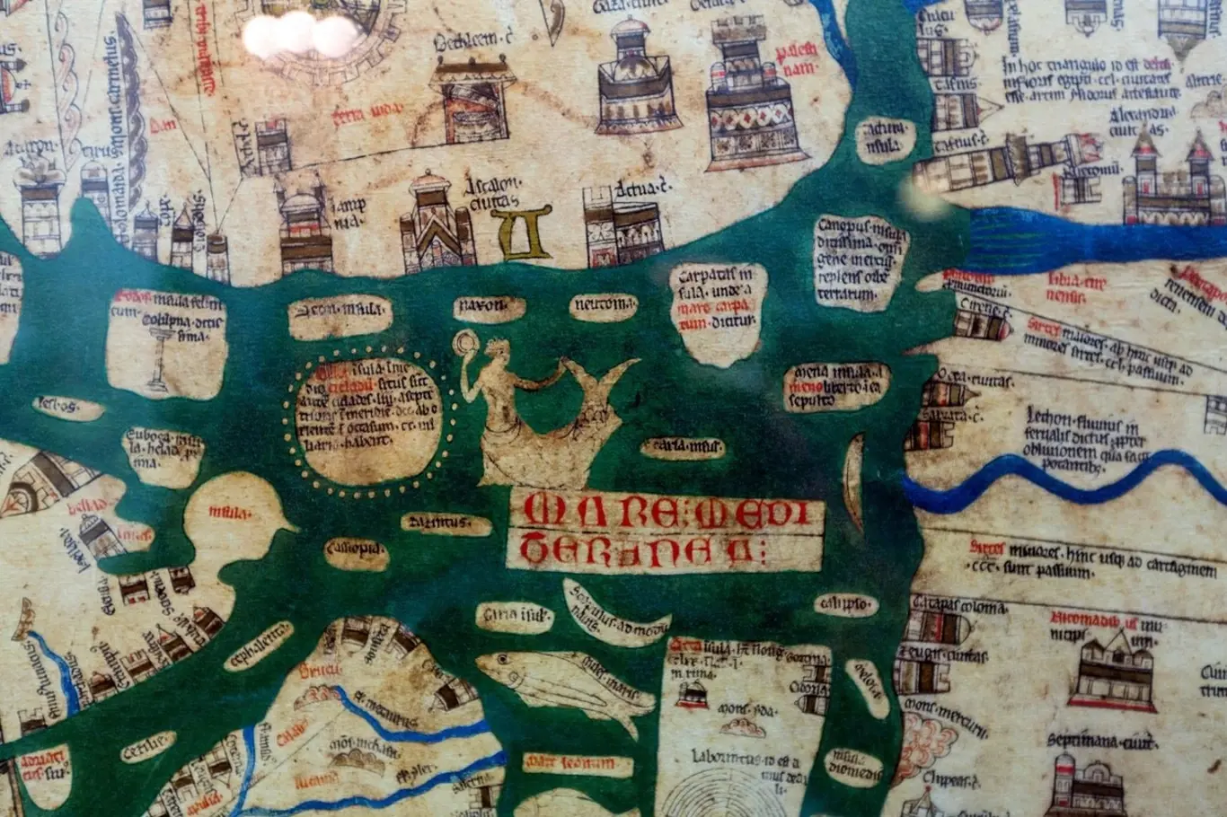 Detail Herefordské mapy