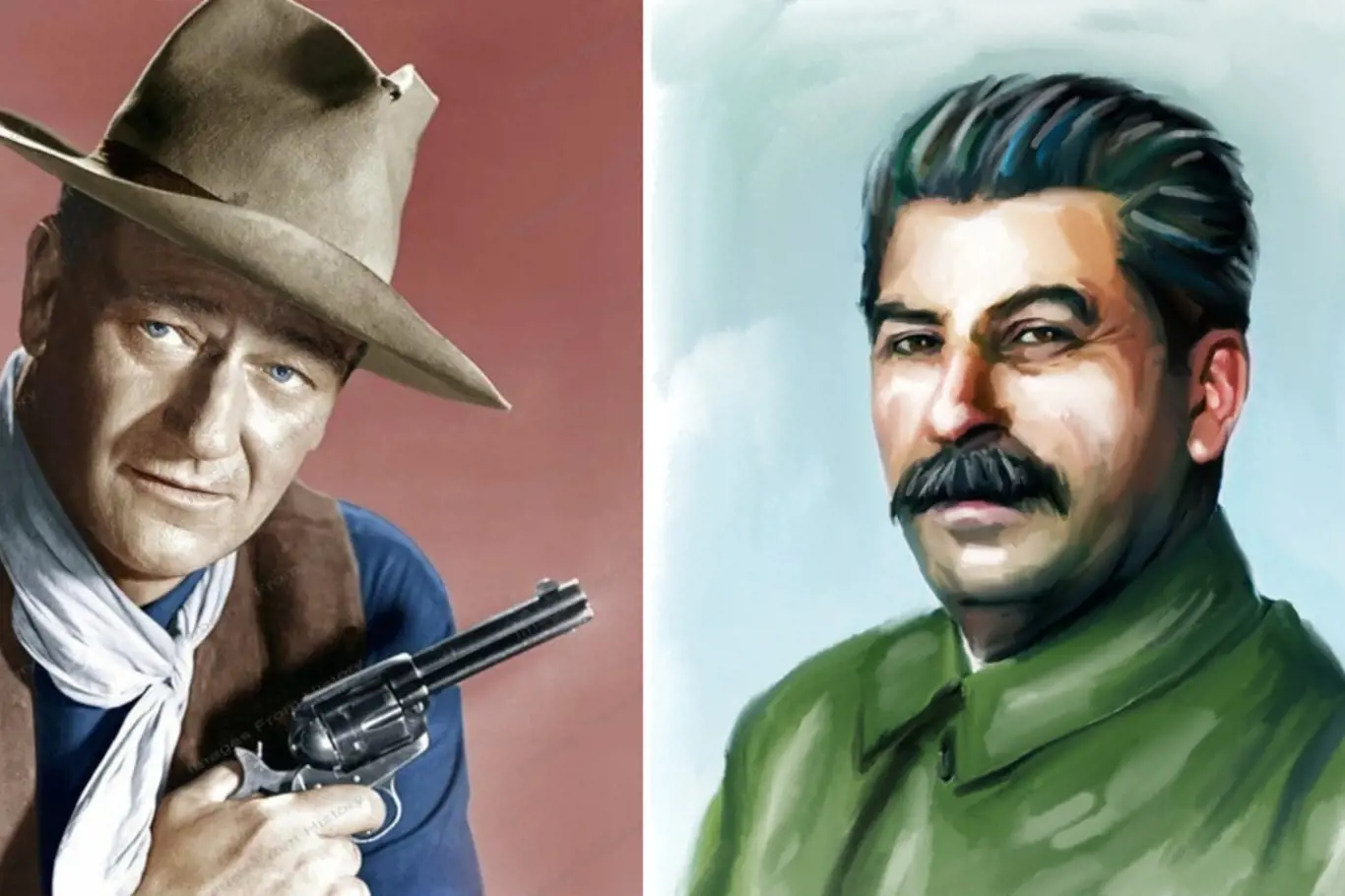 John Wayne / Josif Stalin